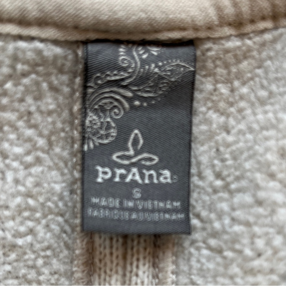 prAna Tri Thermal Threads Women's Tunic Cream Cowl Neck Sweater - Picture 2 of 13